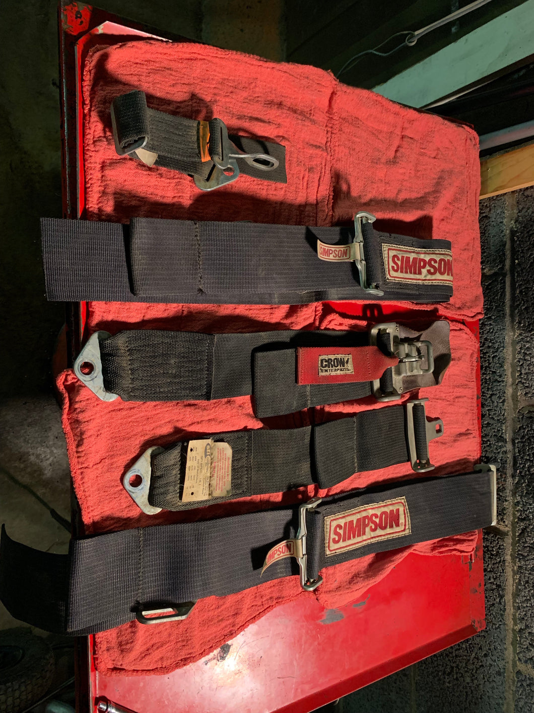 Out of Date Simpson 5 Point Race Seat Belts